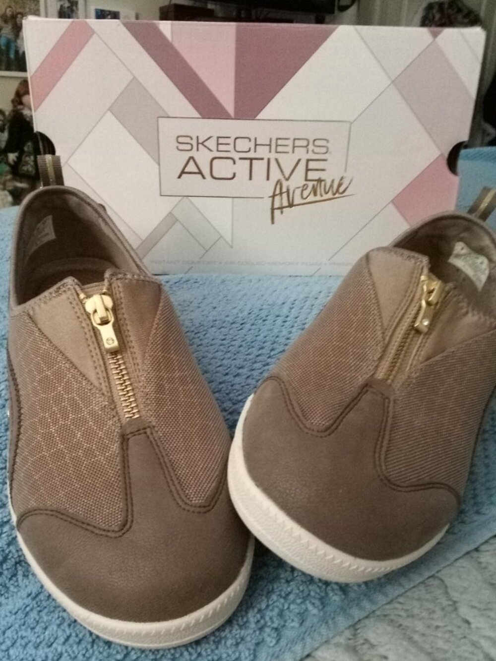 Skechers Air-Cooled Memory Foam Slip Ons